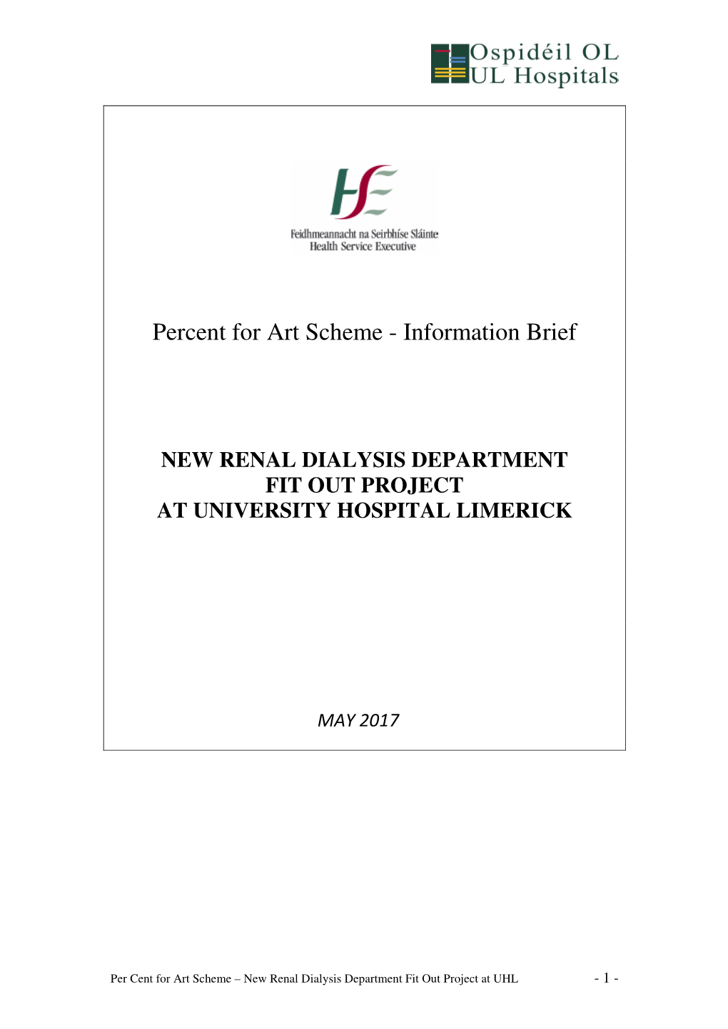 Percent for Art Scheme - Information Brief
