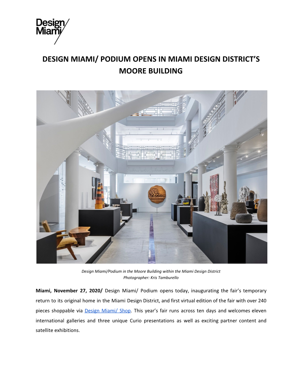 Podium Opens in Miami Design District's Moore Building