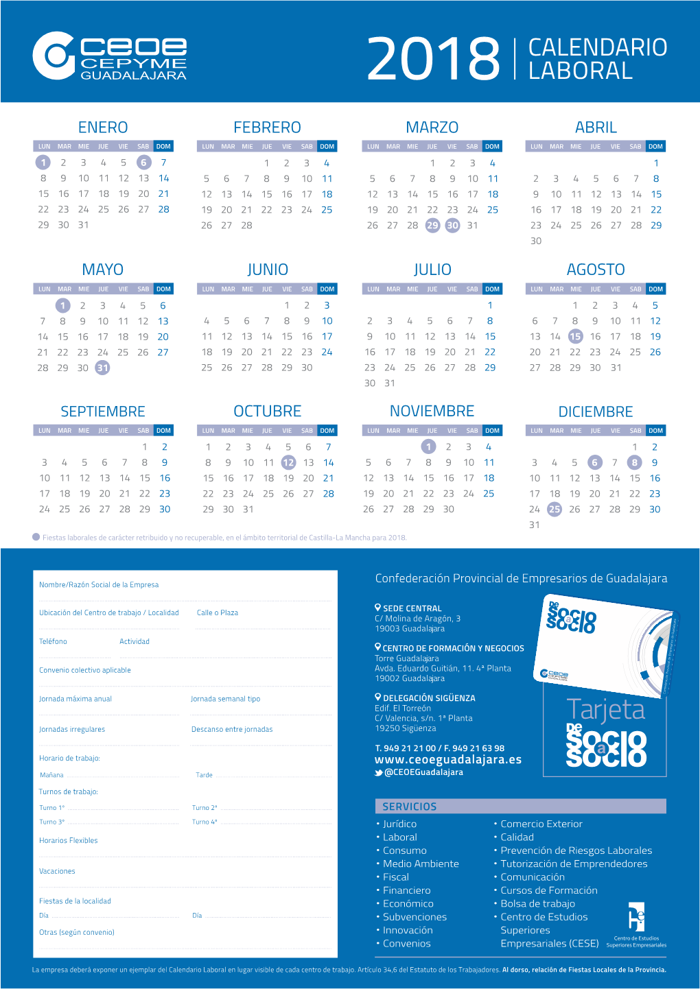 Calendario Laboral