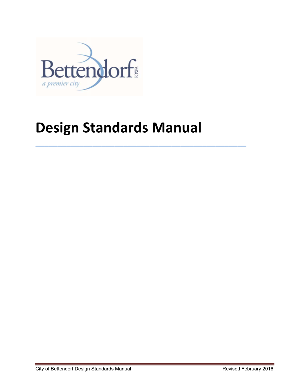 Design Standards Manual ______