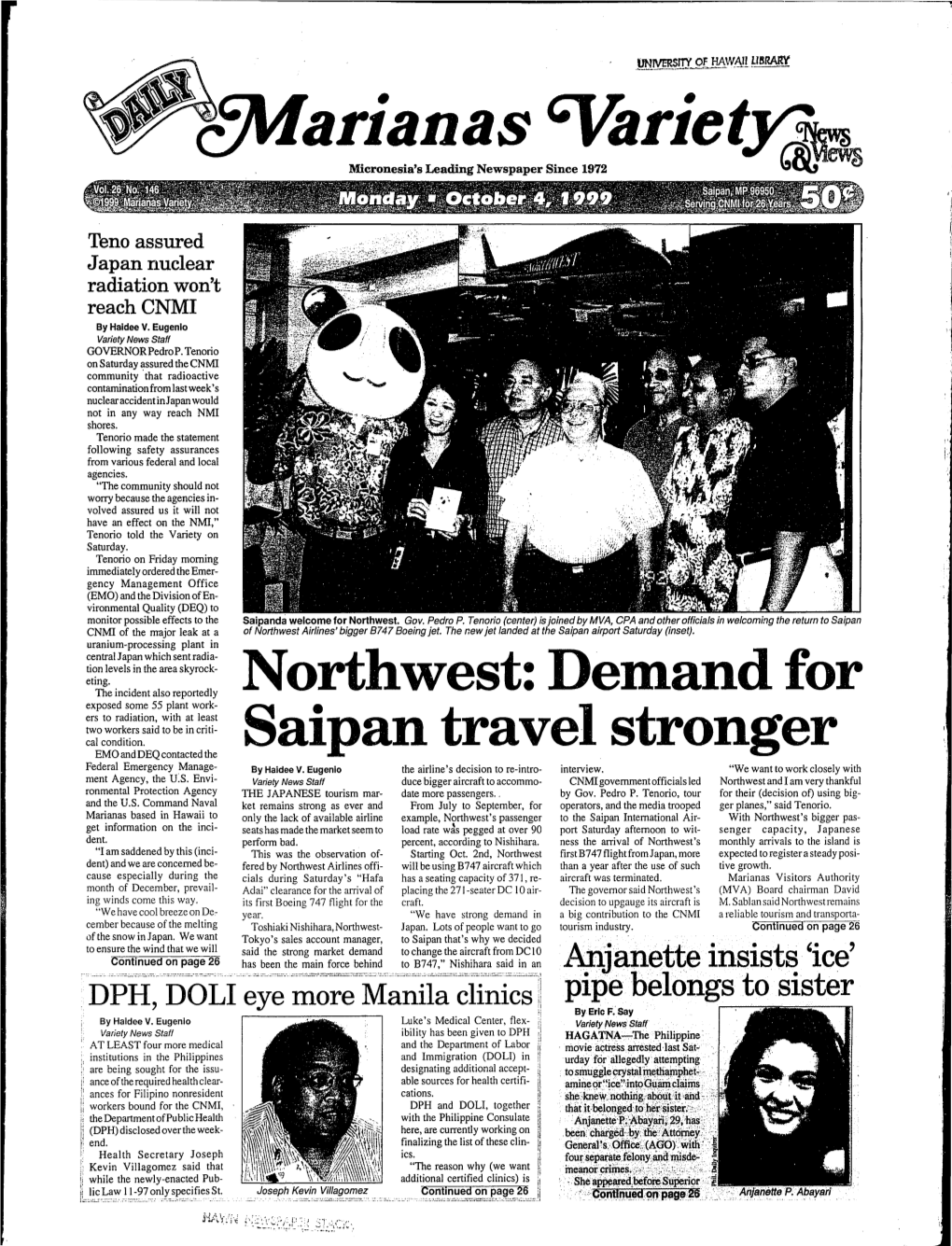 Dem.And for Saipan Travel Stronger