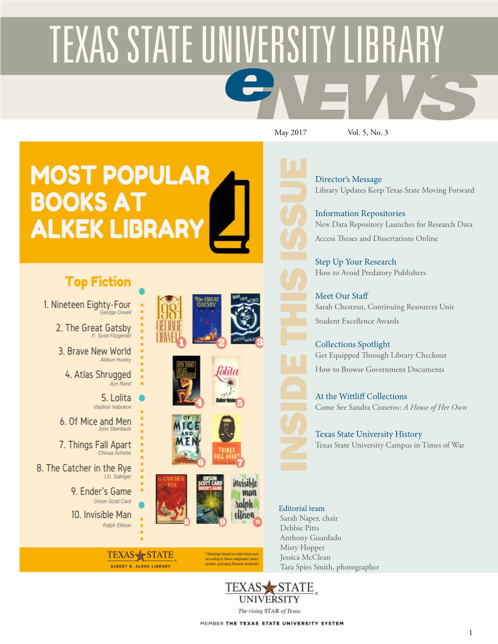 May 2017 University Library Newsletter