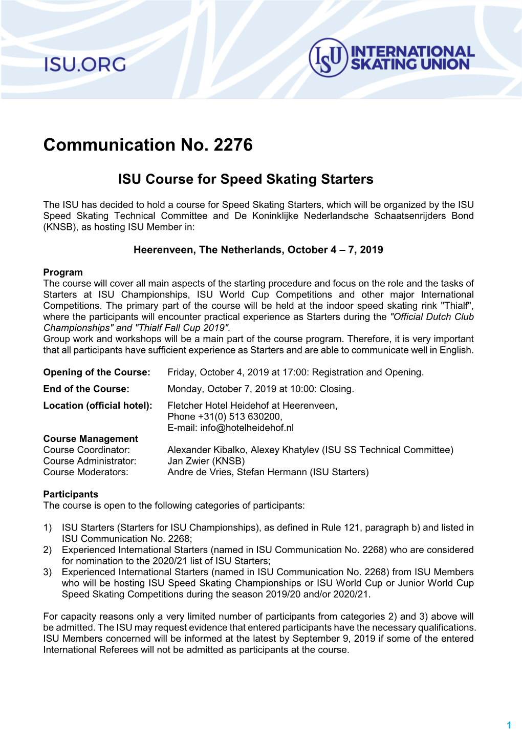ISU Communication 2276