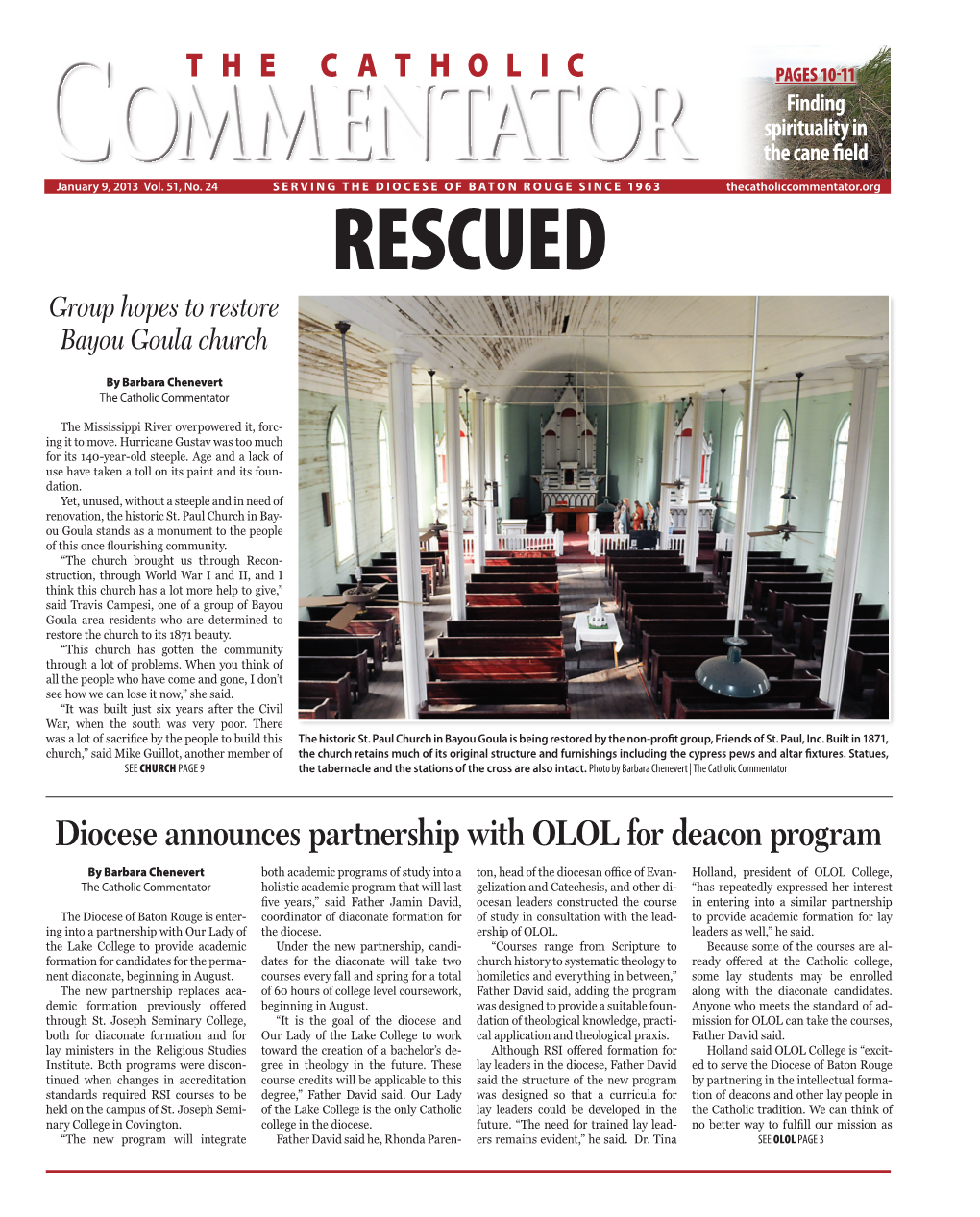 Diocese Announces Partnership with OLOL for Deacon Program