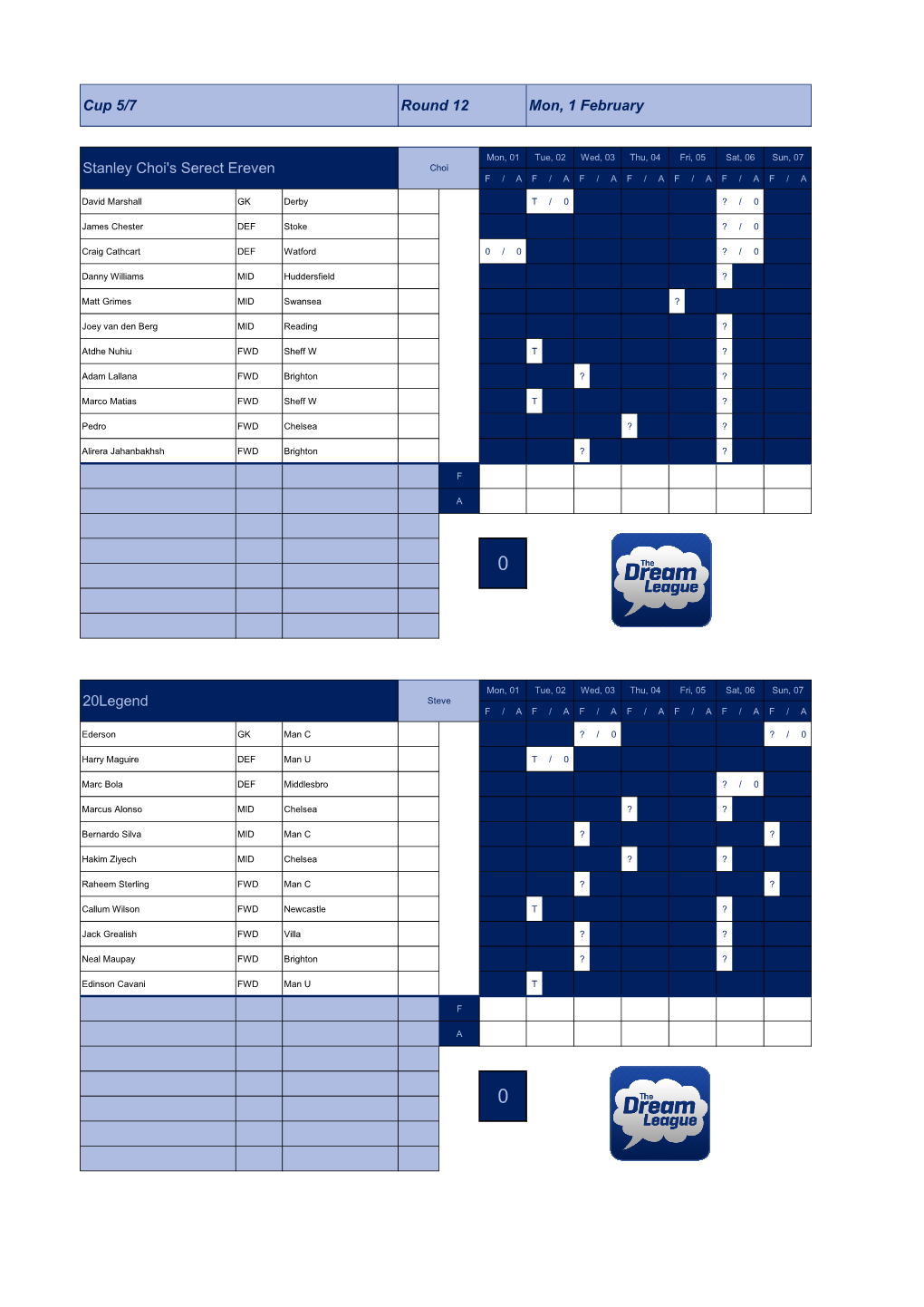 Dream League Season 2021.Xlsm