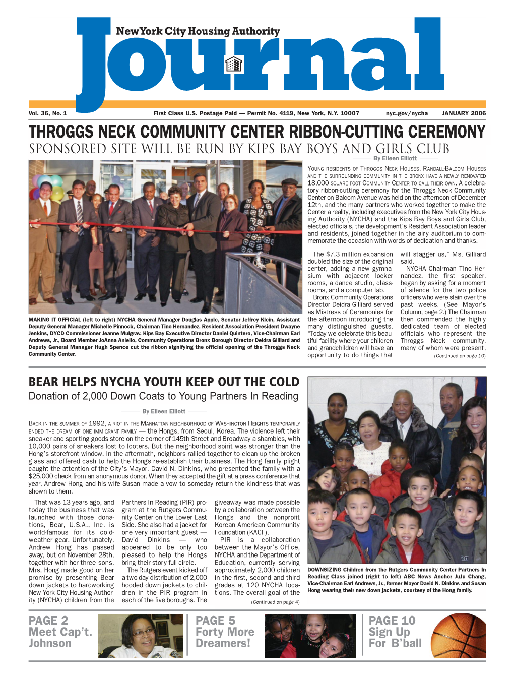 Throggs Neck Community Center Ribbon