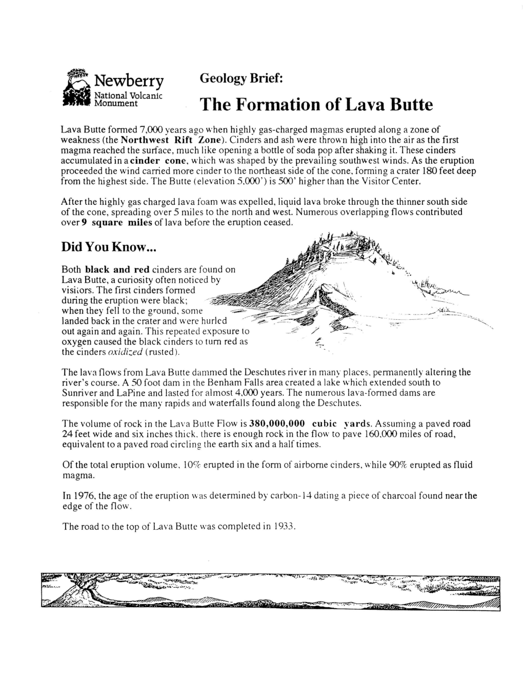 Newberry the Formation of Lava Butte