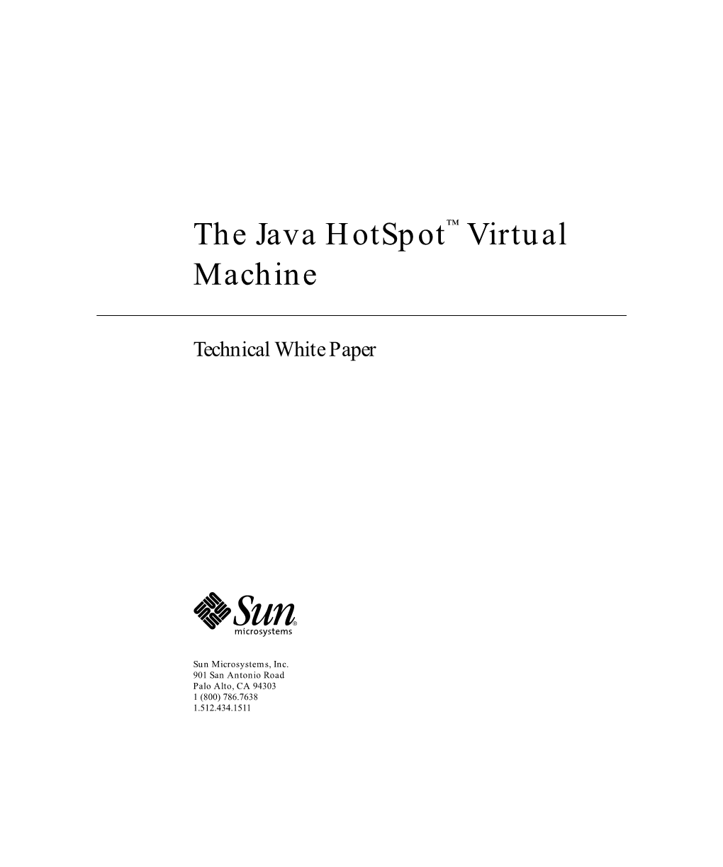 The Java Hotspot™ Virtual Machine