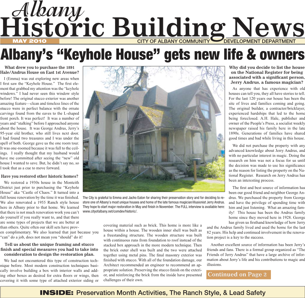 Historic Building News
