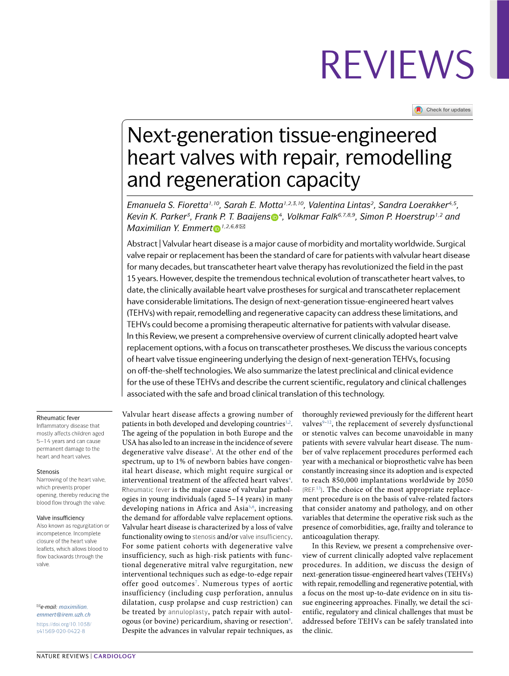 Next-Generation Tissue-Engineered Heart Valves with Repair, Remodelling and Regeneration Capacity