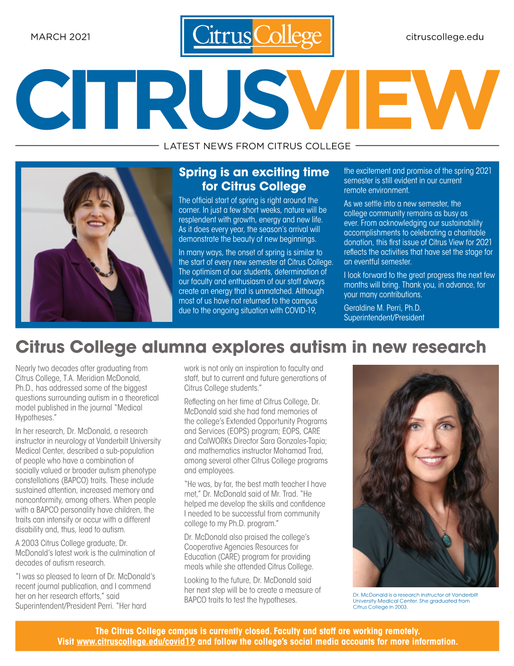 Citrus College Citrus View March 2021