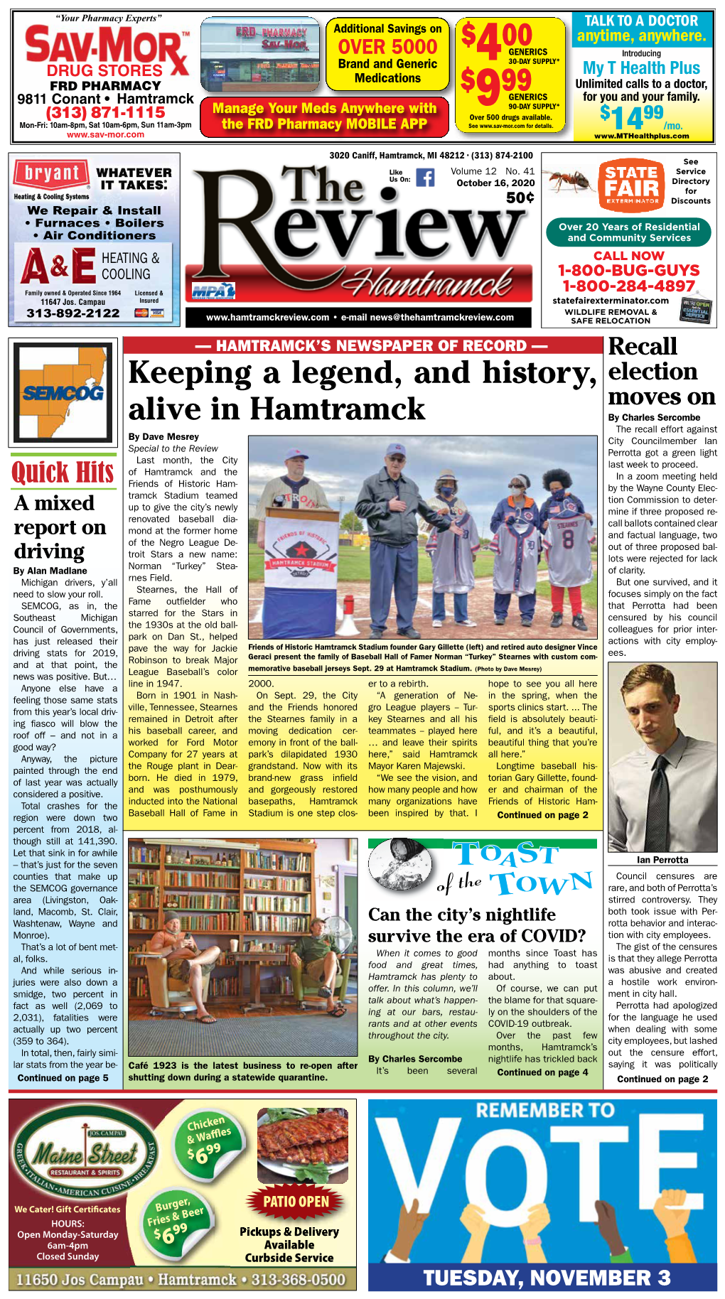 The Hamtramck Review10/16/20