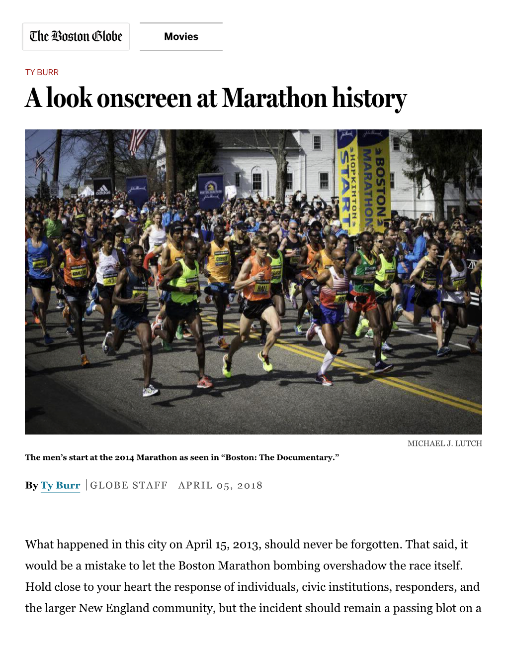 A Look Onscreen at Marathon History