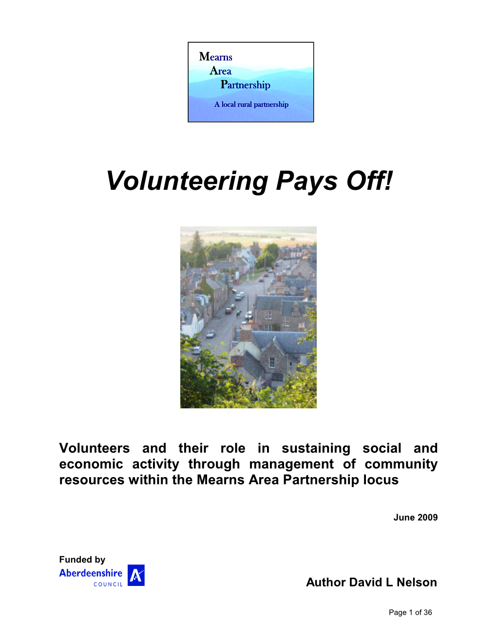 Volunteering Pays Off!