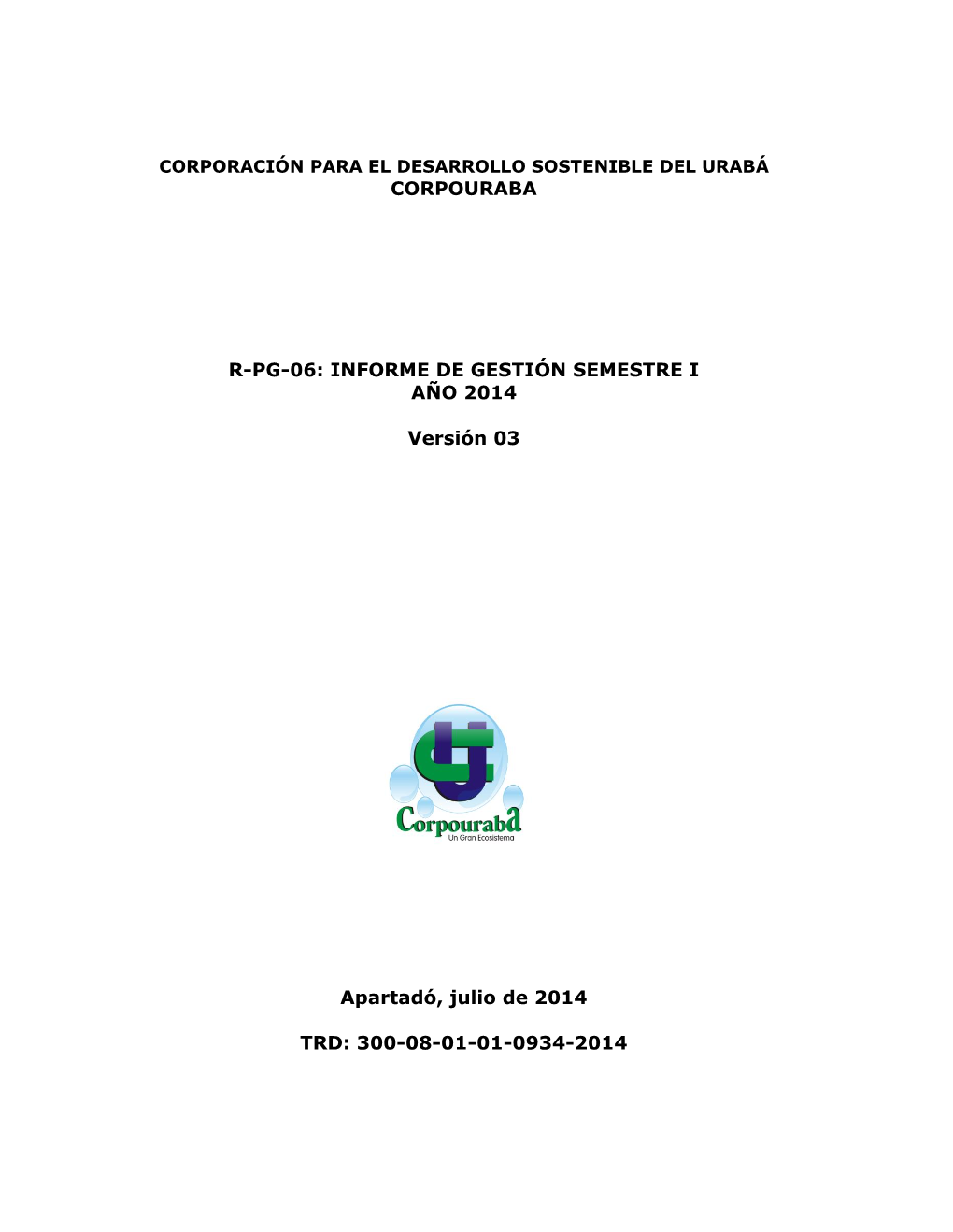 Corporación Para El Desarrollo Sostenible Del Urabá Corpouraba