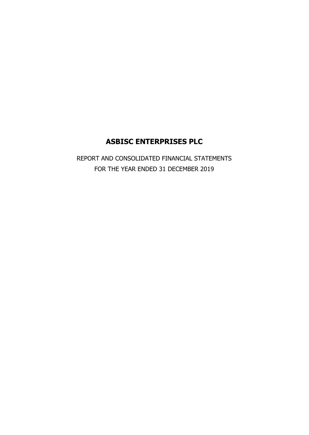 Asbisc Enterprises Plc