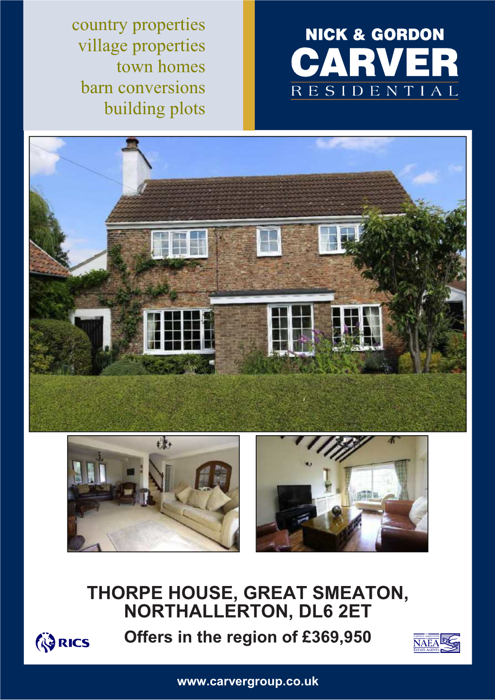 Thorpe House, Great Smeaton, Northallerton, Dl6 2Et