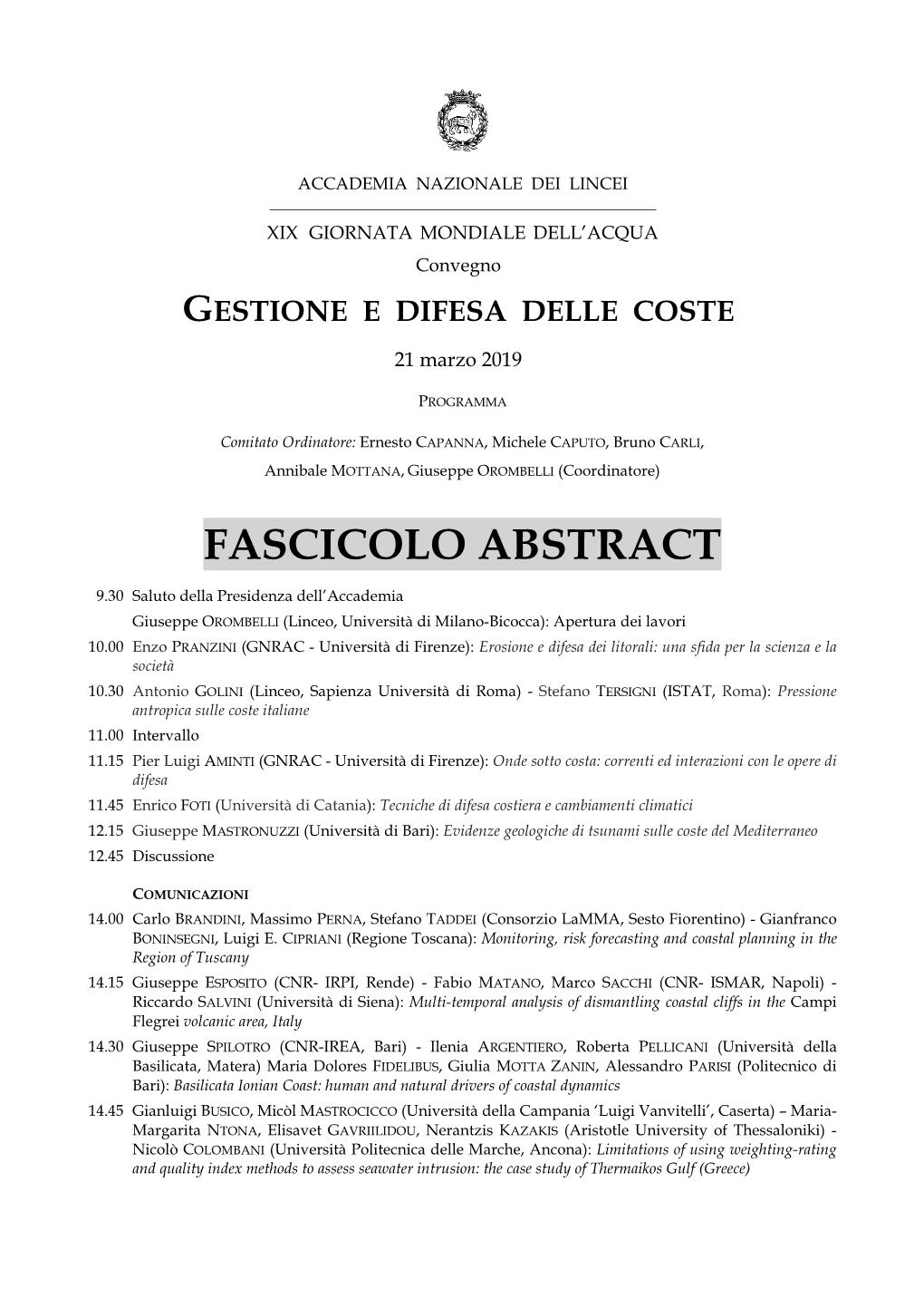 Gestione E Difesa Delle Coste