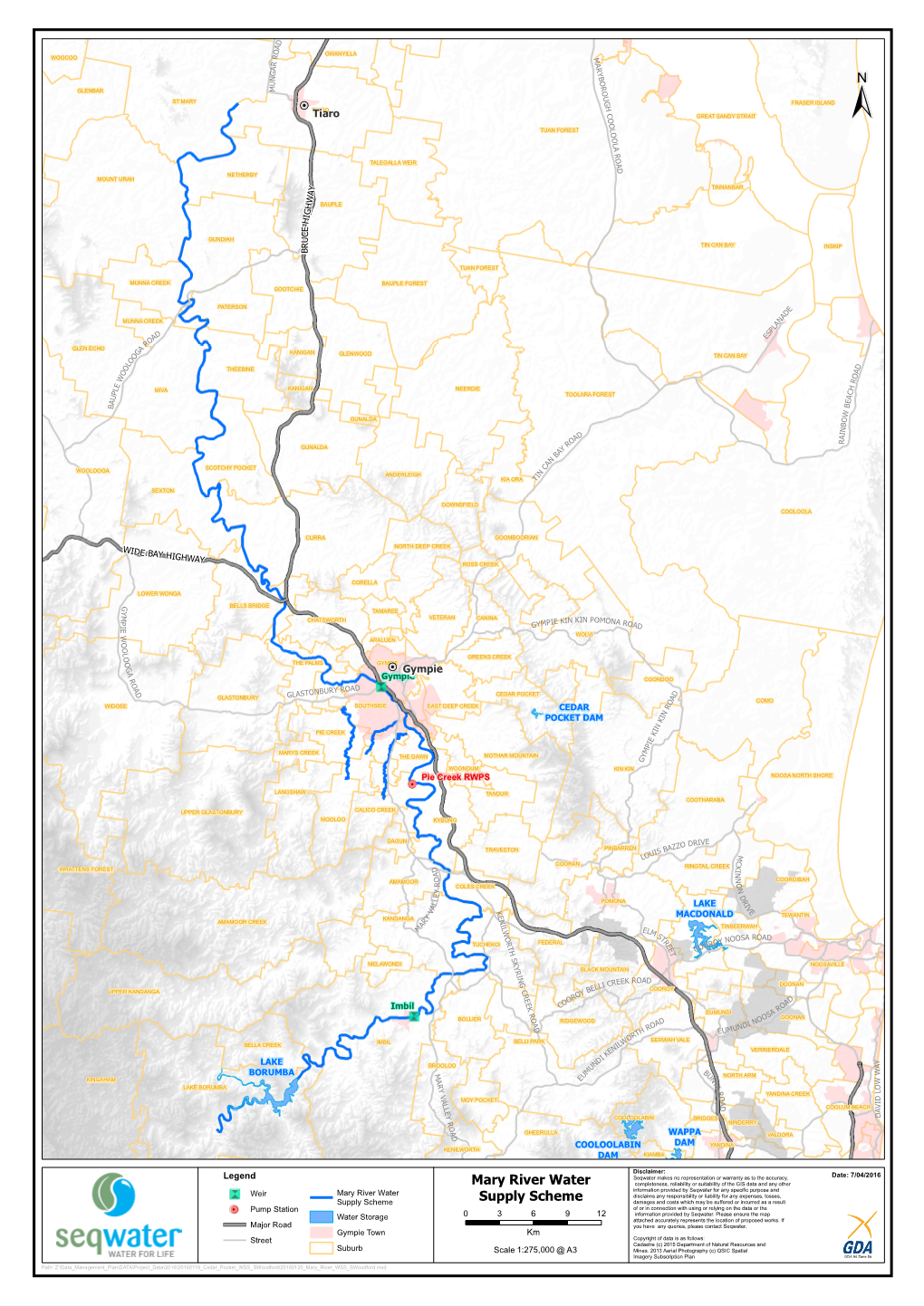 Mary River Water Supply Scheme "\ Weir