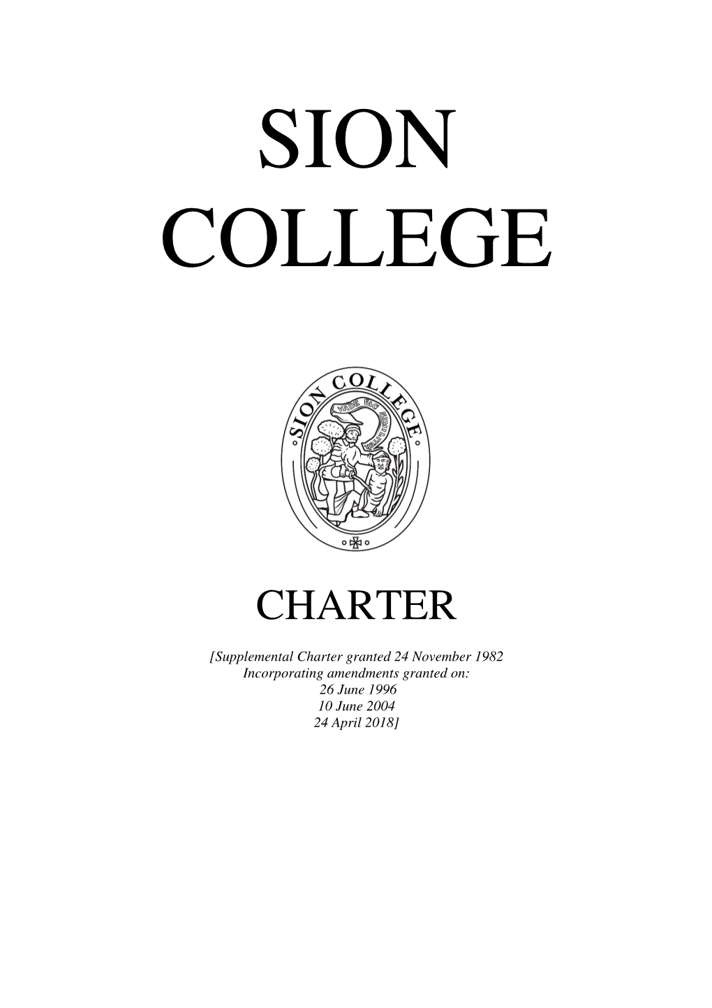 Charter and Statutes
