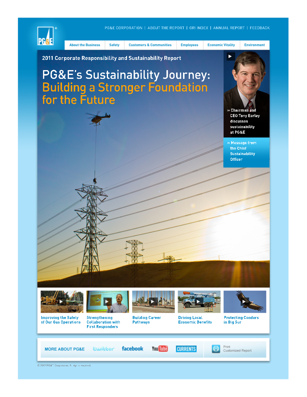 2011 PG&E Corporate Responsibility and Sustainability Report
