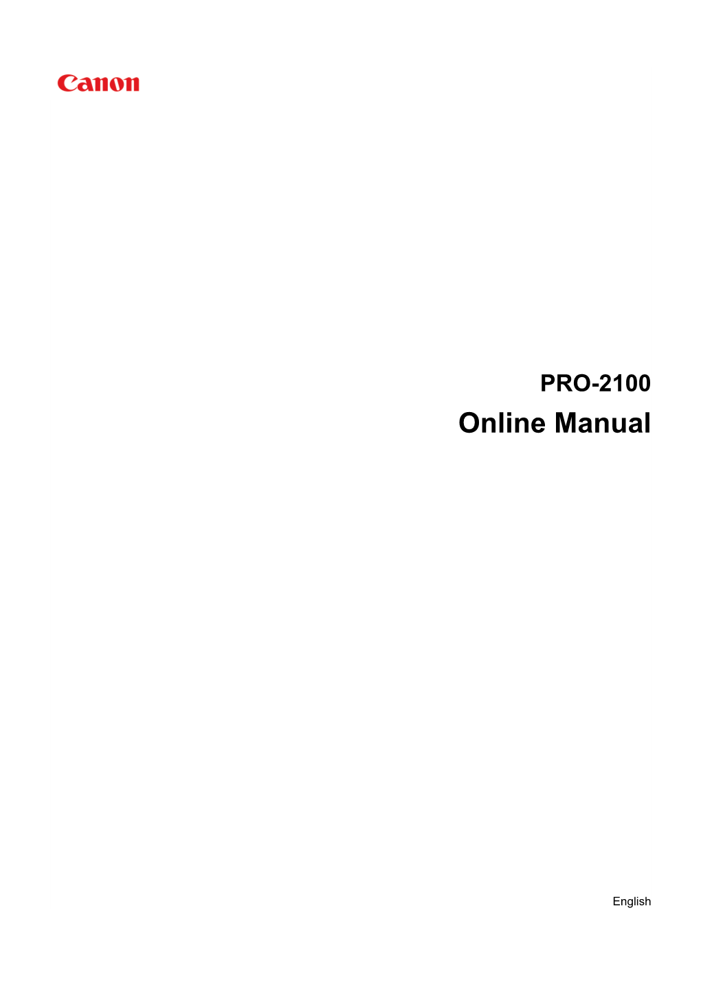 PRO-2100 Online Manual