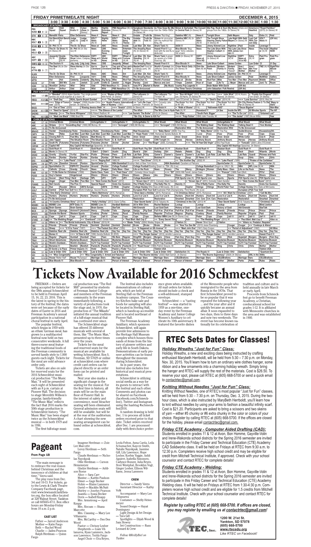 Tickets Now Available for 2016 Schmeckfest