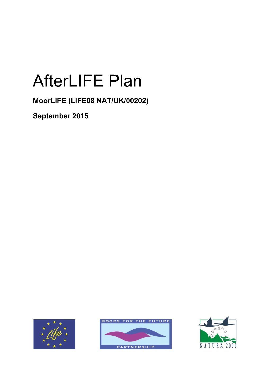 Conservation Works Afterlife Plan Moorlife Document Written To