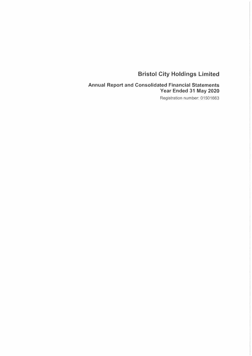 Bristol City Holdings Limited