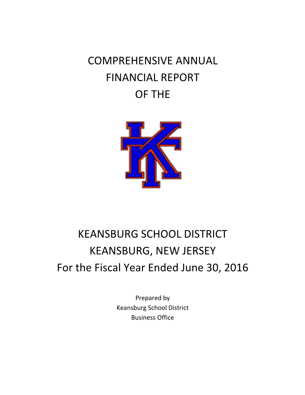 Comprehensive Annual Financial Report of The
