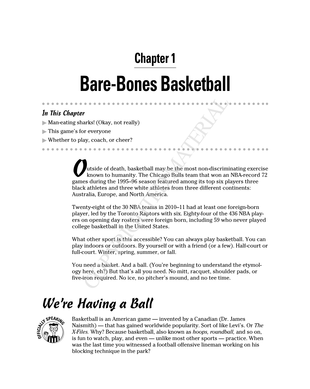 Bare-Bones Basketball