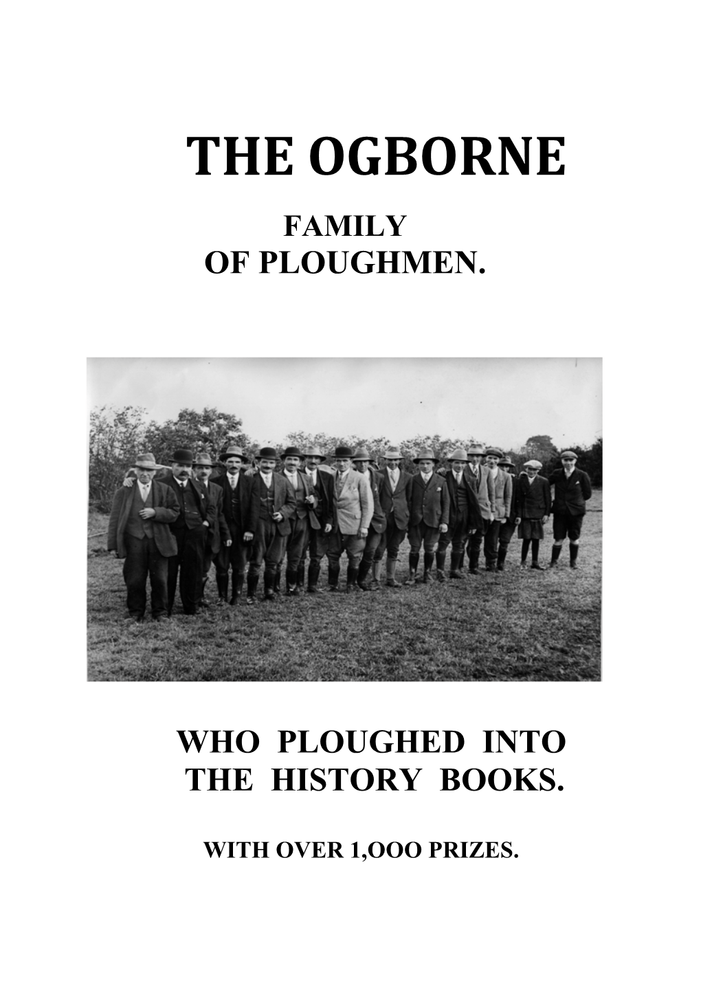 The Ogborne Family of Ploughmen, of Somerset Booklet