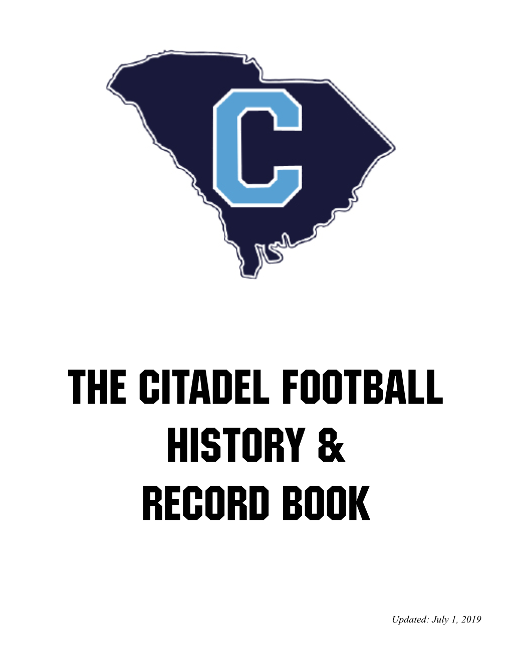 The Citadel Football History & Record Book