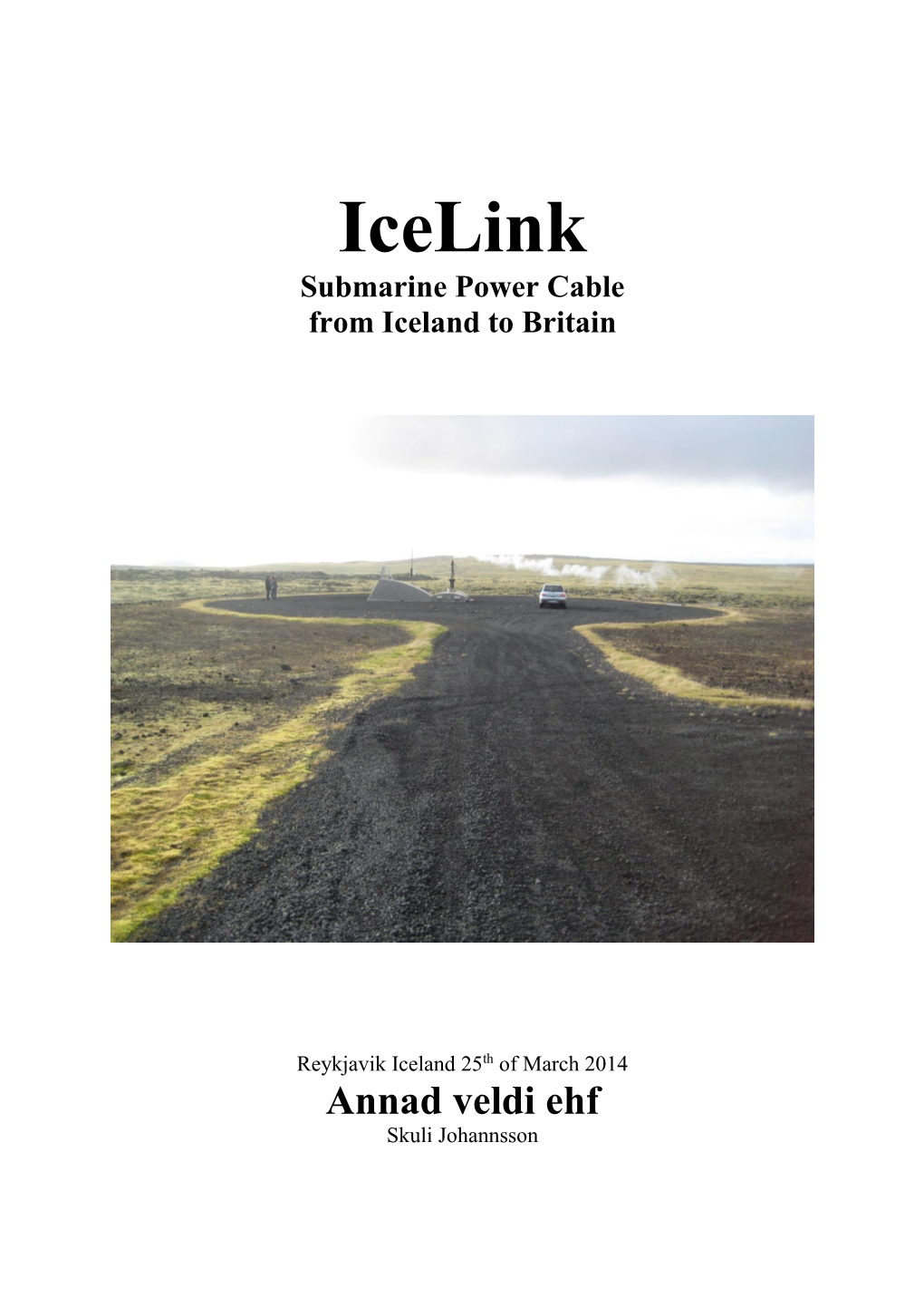 Icelink Submarine Power Cable from Iceland to Britain