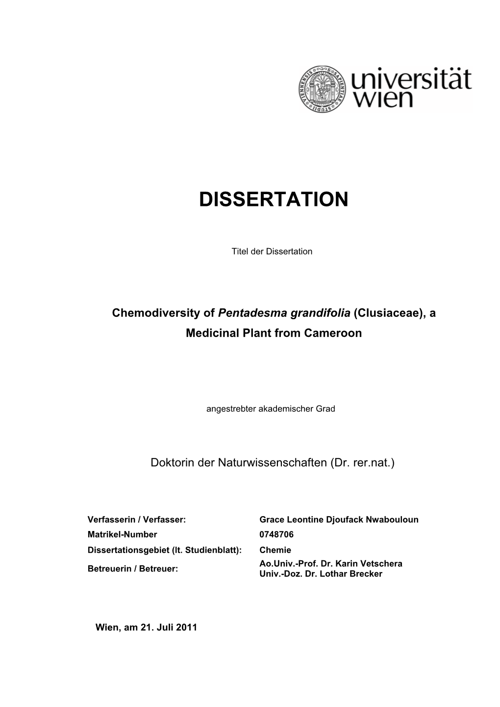 Dissertation