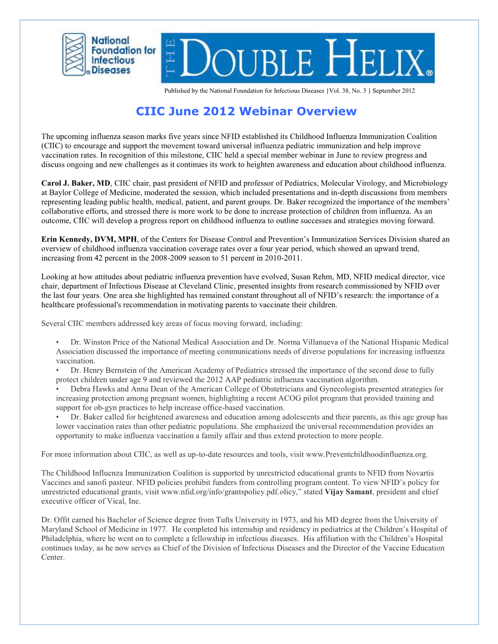 CIIC June 2012 Webinar Overview