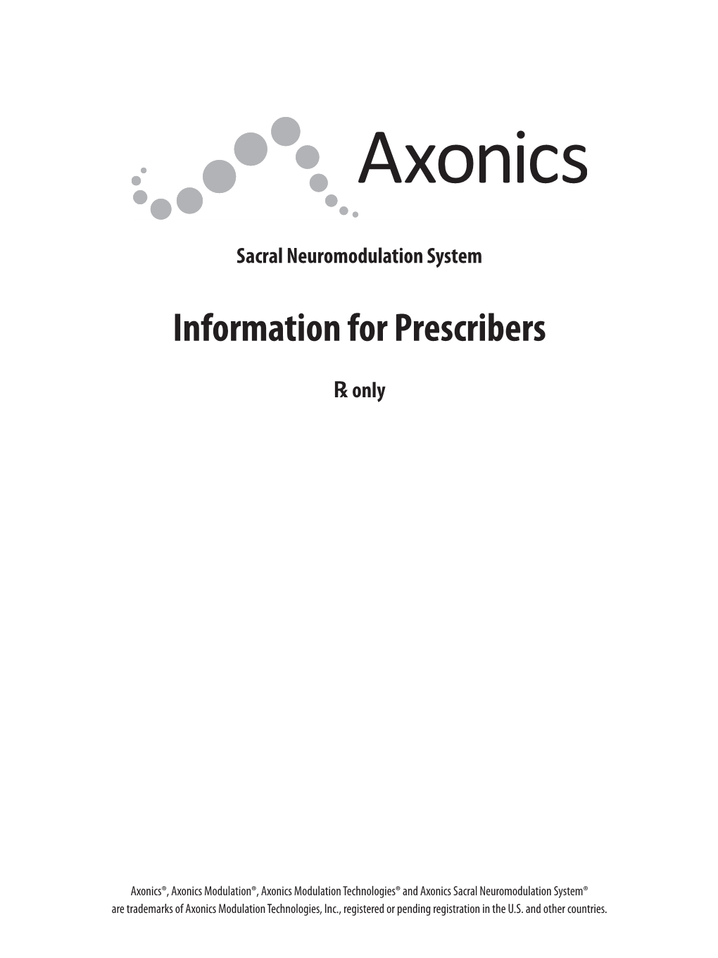 Information for Prescribers