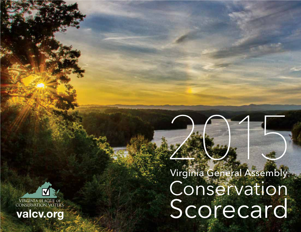 2015 Virginia LCV General Assembly Conservation Scorecard