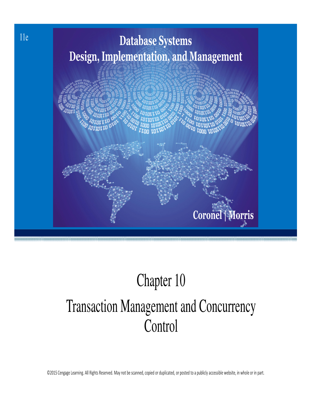 Chapter 10 Transaction Management and Concurrency Control