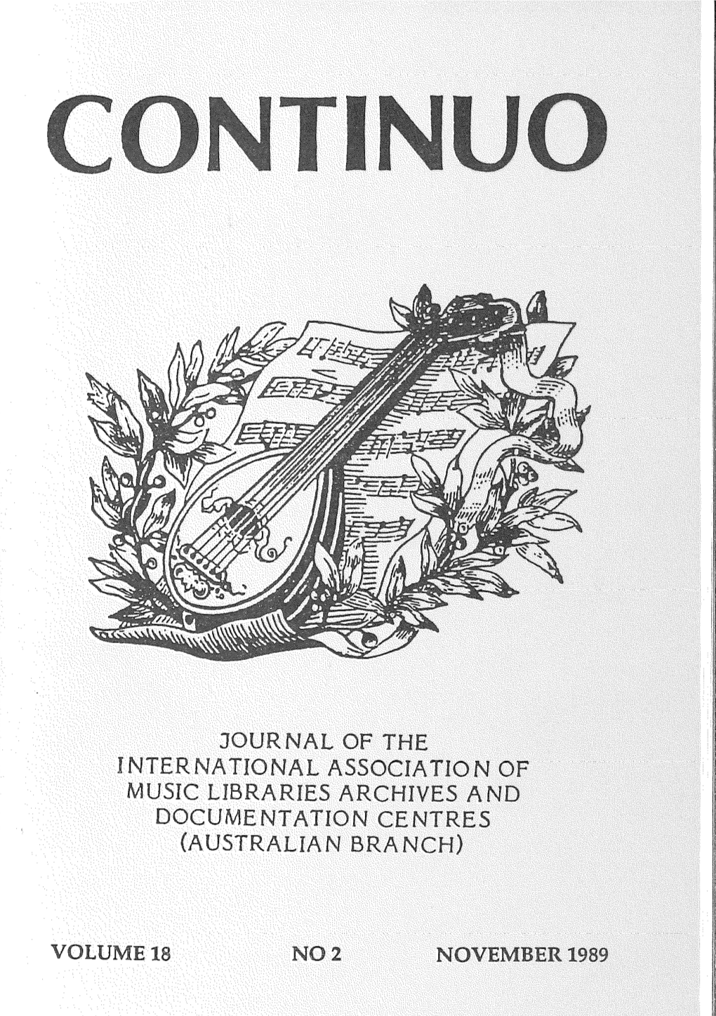 Continuo, Vol. 18 No. 2, 1989