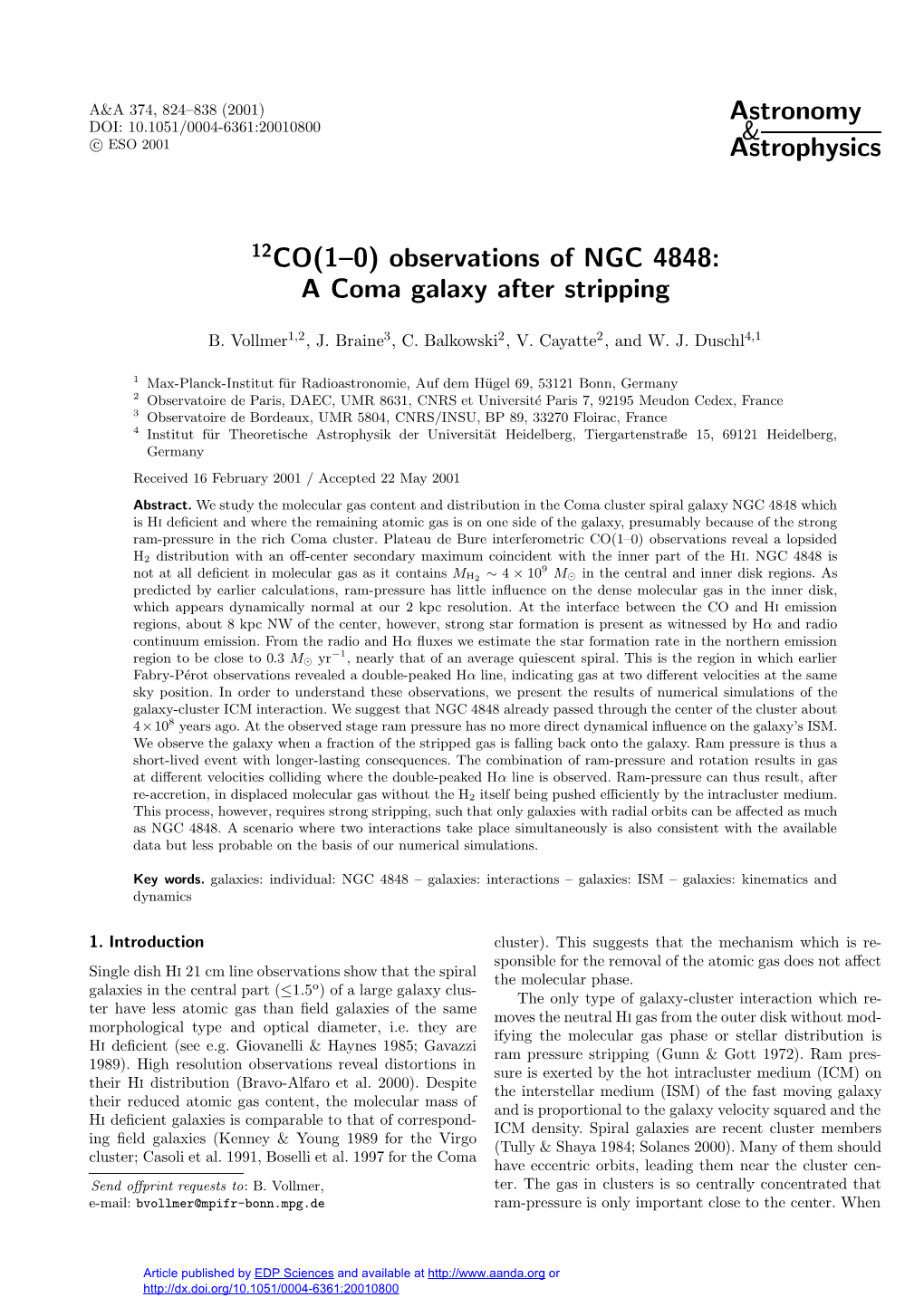 Observations of NGC 4848: a Coma Galaxy After Stripping