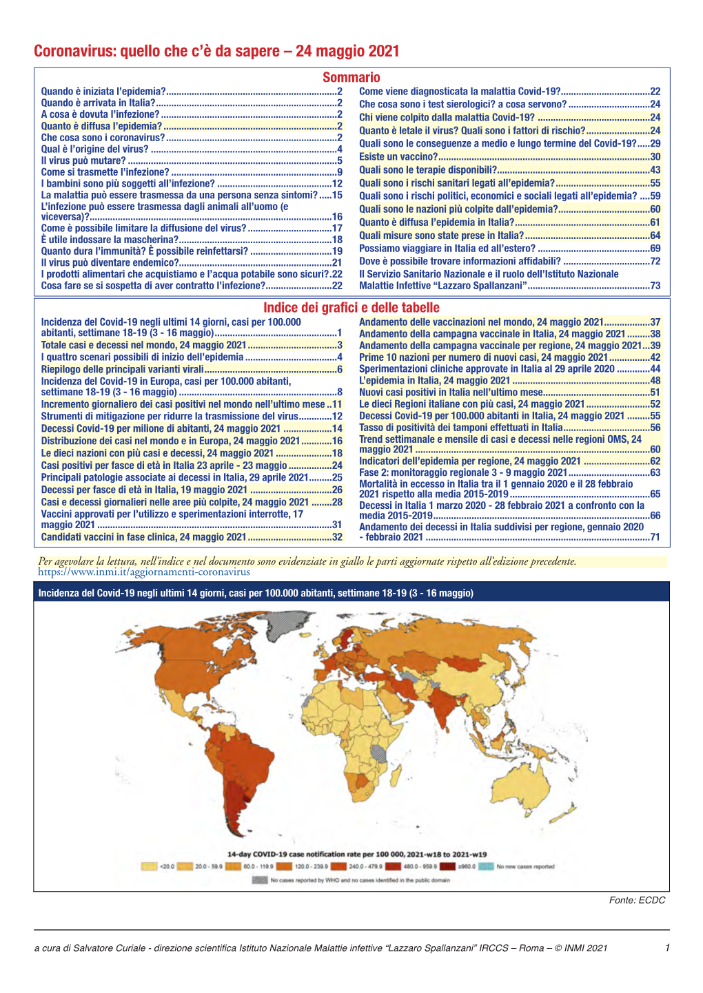 Coronavirus: Quello Che C'è Da Sapere – 24 Maggio 2021