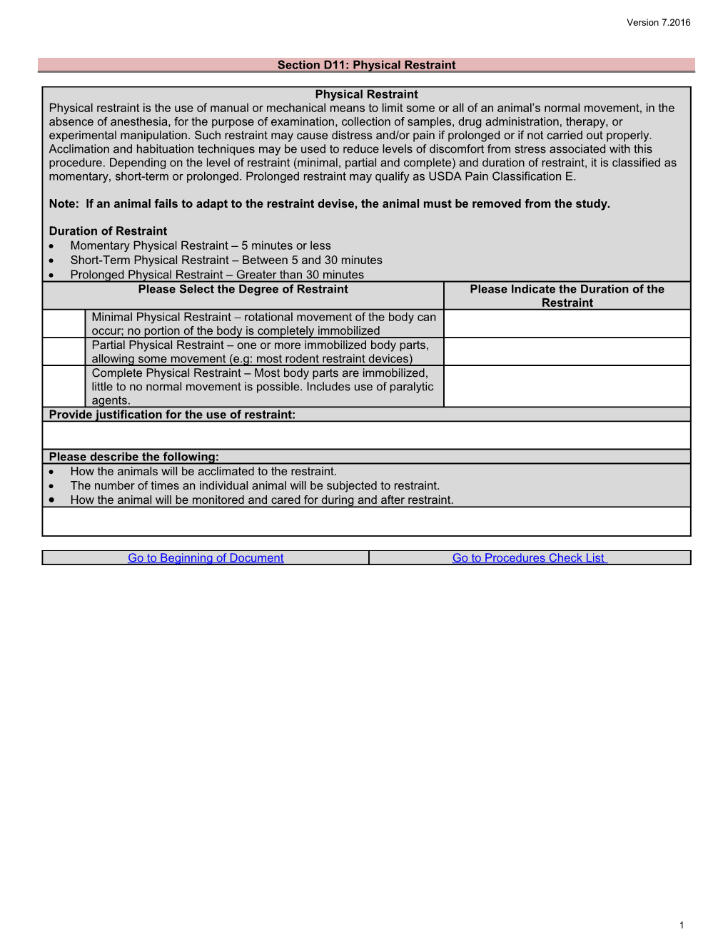 SOM IACUC Protocol