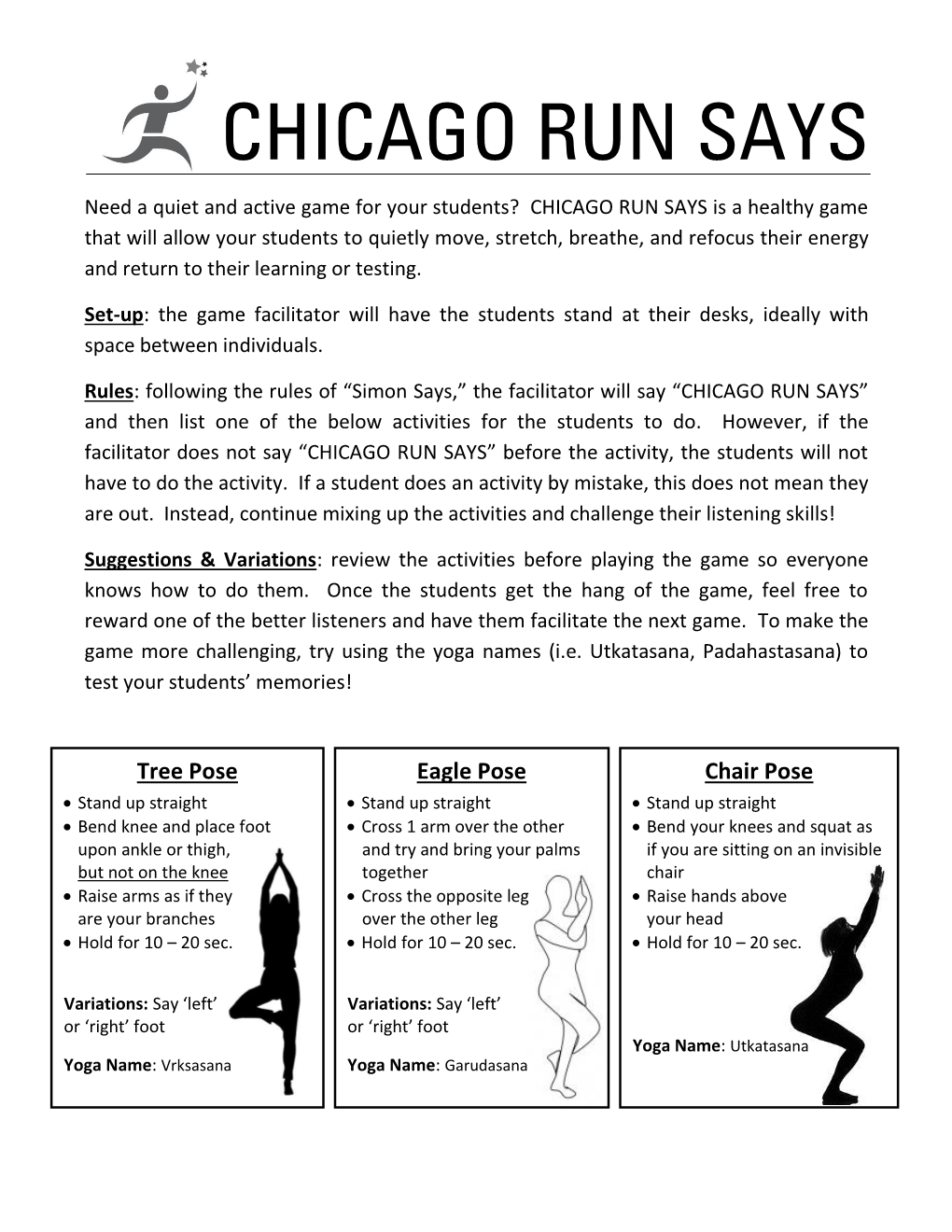 Chicago Run Says
