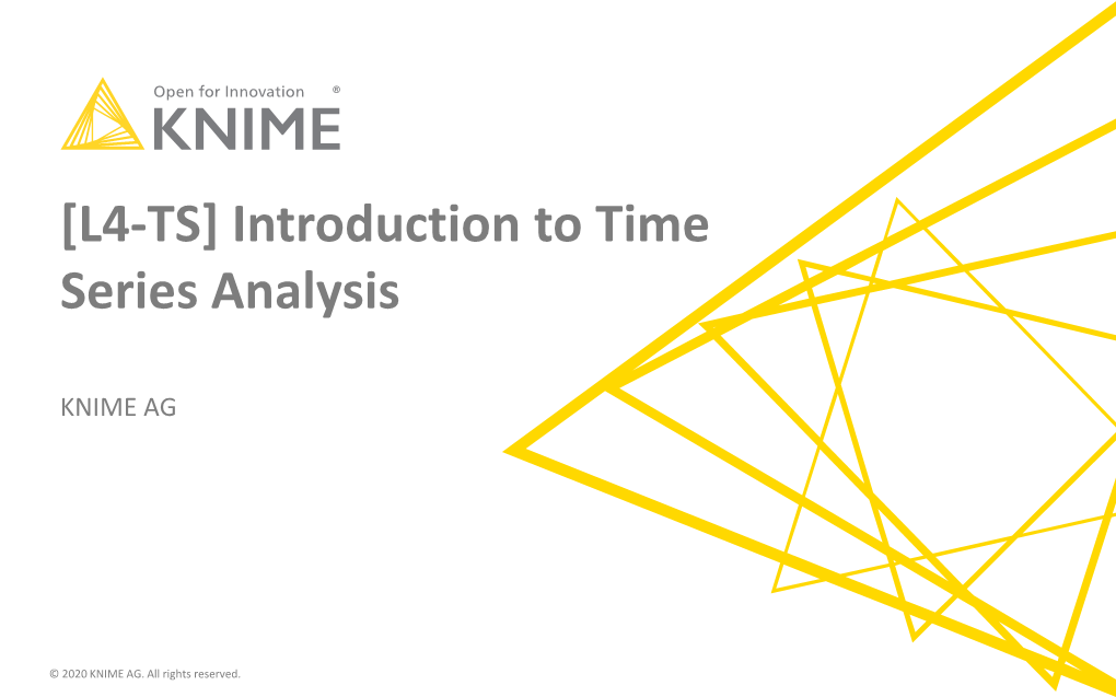 [L4-TS] Introduction to Time Series Analysis
