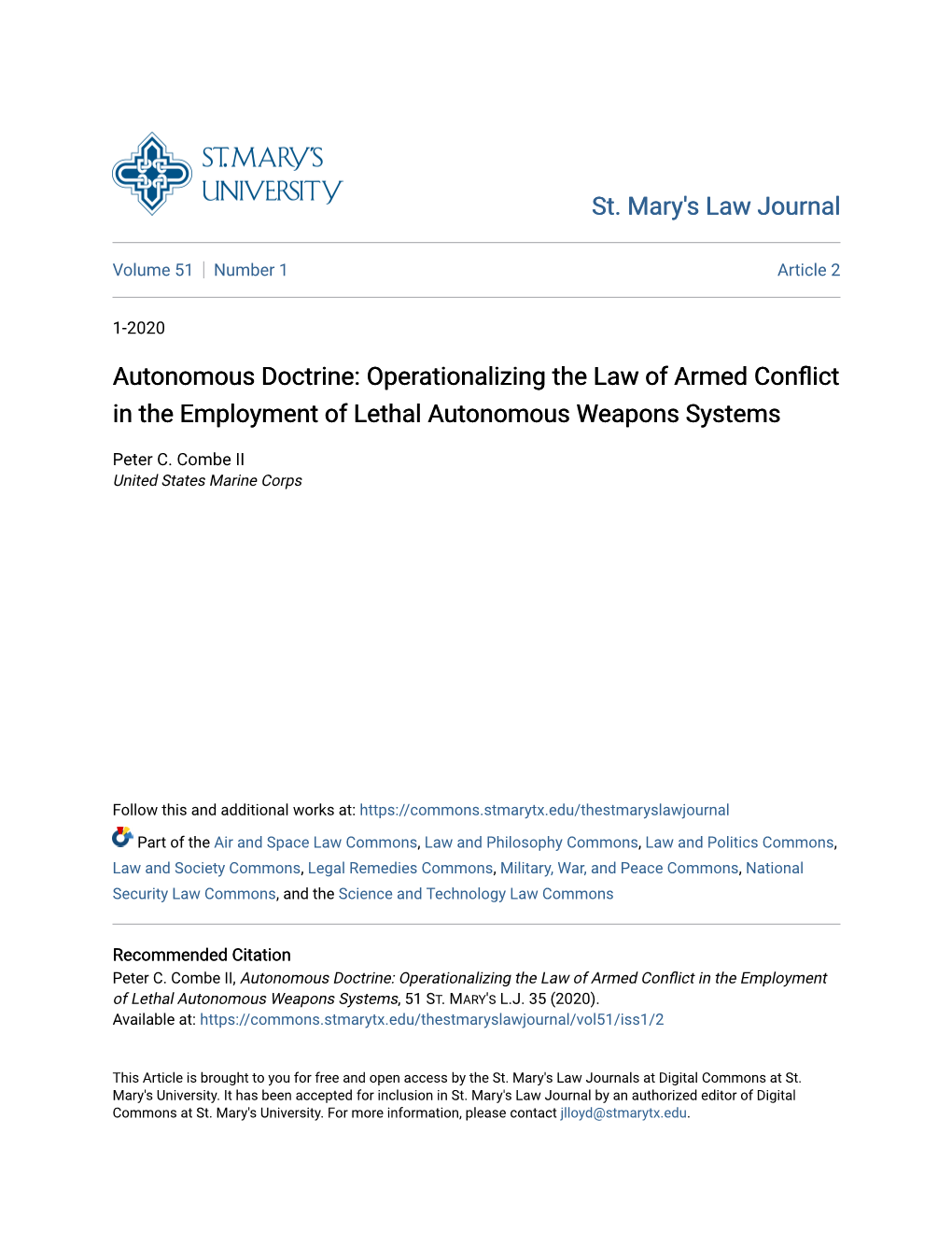 Operationalizing the Law of Armed Conflict in the Employment of Lethal Autonomous Weapons Systems