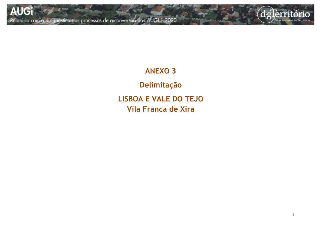 ANEXO 3 Delimitação LISBOA E VALE DO TEJO Vila Franca De Xira