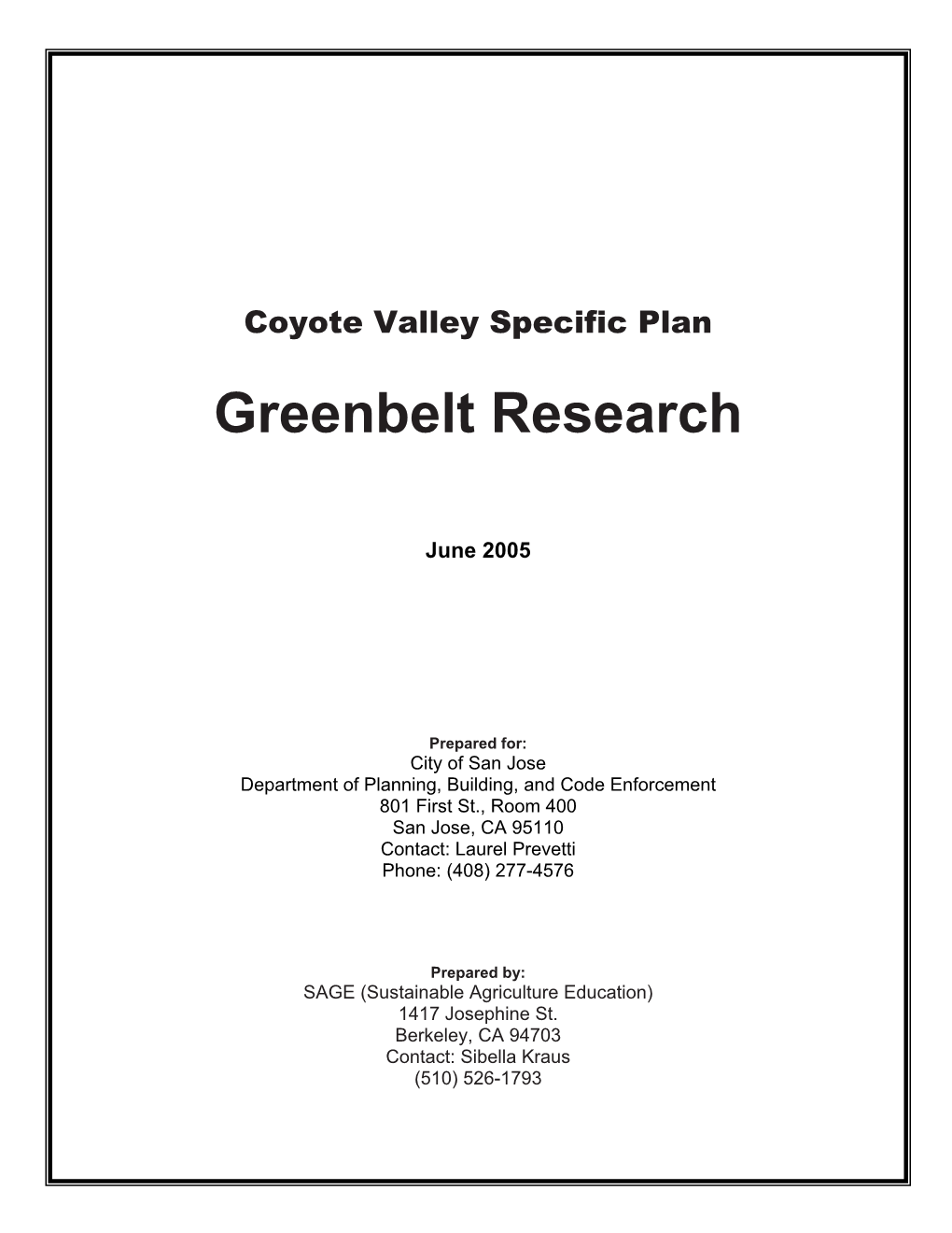 Greenbelt Research