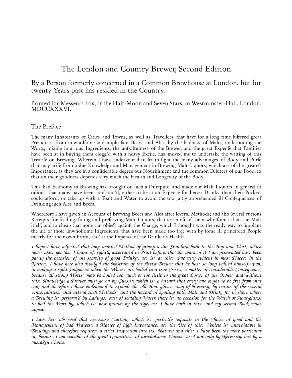 The London and Country Brewer, Second Edition