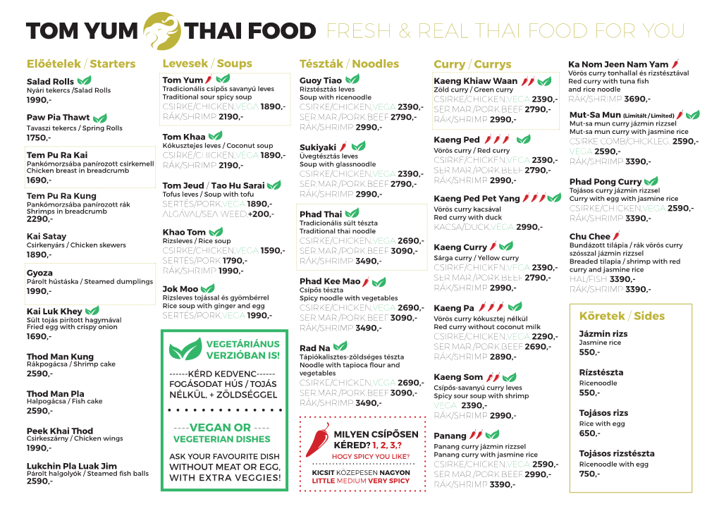 Tom Yum Thai Food Fresh & Real Thai Food For